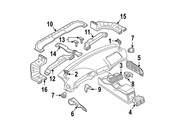 BMW Rear Fresh Air Grille - Genuine BMW 64228391182