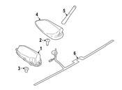 BMW Empty Housing For Roof Antenna Painted (Black Ii) - Genuine BMW 65209290893