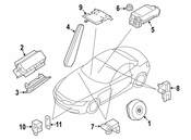BMW Air Bag Module Left (Z4) - Genuine BMW 72129158385