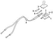 Porsche Manual Transmission Shift Cable (Boxster Cayman) - Genuine Porsche 98142404102