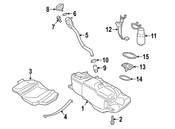 Porsche Fuel Tank Strap (Boxster Cayman) - Genuine Porsche 99150423301