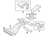 VW Hybrid Battery Pack Cooling Fan Duct Gasket - Genuine VW 5C6915433
