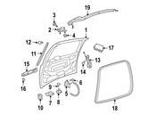 VW Trunk Lock Actuator Motor (Routan) - Genuine VW Audi 7B0827505F