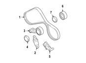 BMW Belt Tensioner Bracket - Genuine BMW 11287841528
