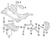 BMW Subframe Reinforcement Plate - Genuine BMW 31102284631