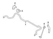BMW Left Swing Support Bracket - Genuine BMW 31351091987