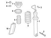 BMW Additional Damper Rear W- Prot. Tube - Genuine BMW 33537847473