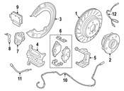 BMW Brake Carrier - Genuine BMW 34206868237