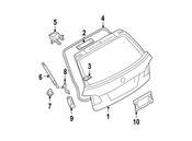 BMW Right Trunk Lid Hinge - Genuine BMW 41627210668