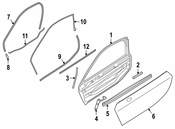 BMW Side Collision Support Left - Genuine BMW 51007312675