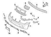 BMW Insert Bumper Front Centre - Genuine BMW 51113417721
