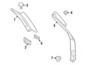 BMW Cover Column D Left (Sandbeige) - Genuine BMW 51433403333