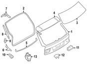 BMW Seal Rear Lid Middle - Genuine BMW 51767294464