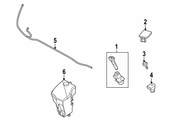 BMW Hose Line Headlight Cleaning System - Genuine BMW 61673416224