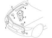 BMW Bracket Hose Line - Genuine BMW 61677046369