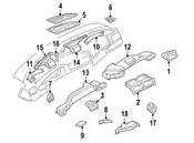 BMW Indirect Fresh Air Grille Housing (Sandbeige) - Genuine BMW 64228383678