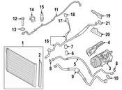 BMW A/C Refrigerant Discharge Hose - Genuine BMW 64539120007