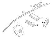 BMW Head Airbag Right - Genuine BMW 72127406506