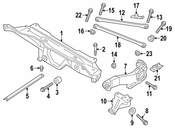 MINI Suspension Crossmember Reinforcement - Genuine MINI 33309803361