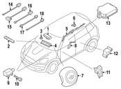 MINI Air Bag Module - Genuine MINI 72129806703
