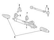 VW Steering Tie Rod - Genuine VW 3A0422811