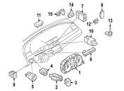 VW Headlight Switch - Genuine VW 3C8941431HXSH