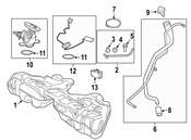 BMW Fuel Tank Filler Neck - Genuine BMW 16117217083