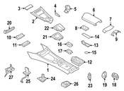 BMW Centre Arm Rest Leather (Canberrabeige) - Genuine BMW 51169181211