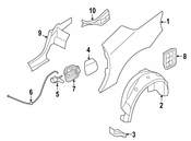 BMW Pull Strap Filler Flap Emerg. Actuator - Genuine BMW 51177046312
