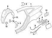 BMW Fill-In Flap Primed - Genuine BMW 51177278405