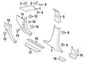 BMW Deformation Plate Right - Genuine BMW 51417238700