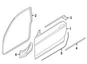 BMW Sound Insulation Door Front Right - Genuine BMW 51487319480