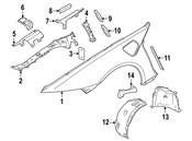 BMW Deformation Element Rear Right - Genuine BMW 51647336274