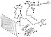 BMW A/C Pipe - Genuine BMW 64506842308