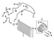 BMW A/C Refrigerant Suction Hose - Genuine BMW 64509122621