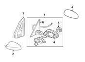 BMW Wiring Electr.Ext.Mirror Co-Driver Side - Genuine BMW 67137194060
