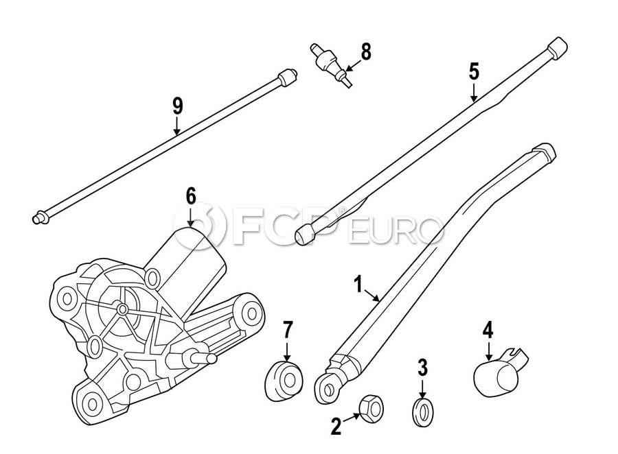 BMW Windshield Wiper Motor - Genuine BMW 67632990856 | FCP Euro