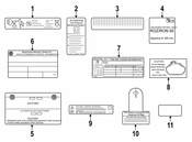 BMW Label "Exhaust Emission" (Mj10) - Genuine BMW 71227614315