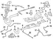 Mercedes EGR Cooler - Genuine Mercedes 6421402375
