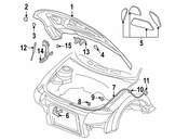 Audi Hood Release Cable (TT TT Quattro) - Genuine Audi 8L2823531A