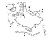 Audi Power Steering Pressure Hose (TT Quattro) - Genuine Audi 8N0422893N