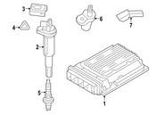 BMW Knock Sensor - Genuine BMW 13627591661