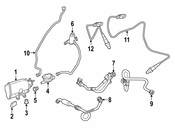 BMW Fuel Tank Ventilation Valve With Pipe - Genuine BMW 13907848454