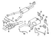 BMW Exhaust Muffler - Genuine BMW 18107511042