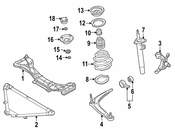 BMW Strut Assembly - Genuine BMW 31312282098