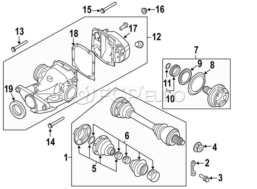 BMW Drive Flange Output - Genuine BMW 33132229972 | FCP Euro