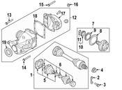 BMW Drive Flange Output - Genuine BMW 33132229972