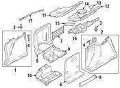 BMW Repair Kit Net Luggage Comp. Right (Venetobeige) - Genuine BMW 51477353671