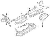 BMW Heat Insulator Floor Panel Trunk - Genuine BMW 51488054060