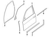 BMW Sound Insulating Door Rear Left - Genuine BMW 51488158011